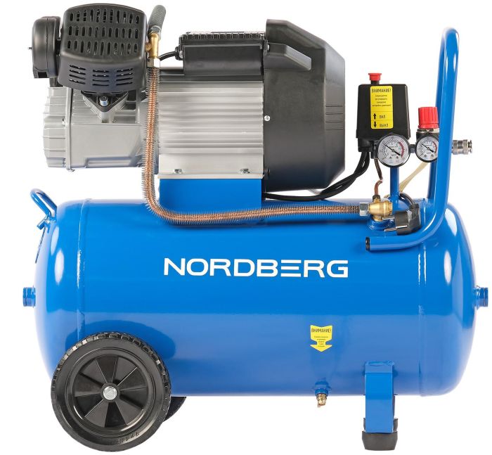 Поршневой компрессор NORDBERG NCE50/360V, ременной привод, масляный, 360 л/мин, 220В