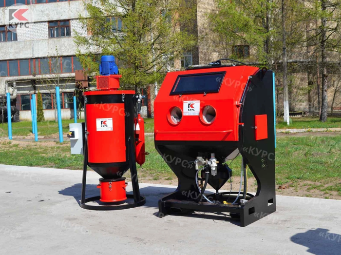 Пескоструйная камера PST-КСО-130-Н-ФВ-М, напорная, фильтр-вентилятор, 5-20 м2/час
