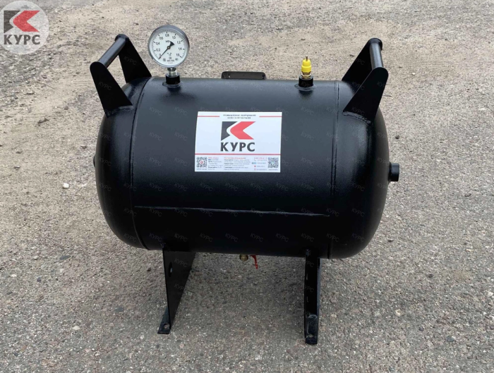 Воздушный ресивер для компрессора PST РГ-110/10, горизонтальный, 10 бар, 110л, 1"
