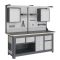 Рабочее место Верстакофф MCN 2052.S2269.22-2FR, 2 тумбы, 2+2+6+2 ящиков, дв. экран, навесные ящики