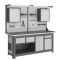 Рабочее место Верстакофф MCN 2052.S2268.22-2FR, 2 тумбы, 2+2+6+1 ящиков, дв. экран, навесные ящики