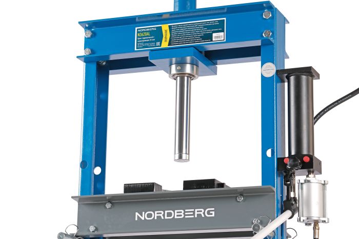 Пресс пневмогидравлический ручной 20 тонн Nordberg N3620AL, напольный, гаражный