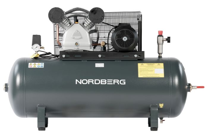 Поршневой компрессор NORDBERG NCP300/880, ременной привод, масляный, 880 л/мин, 380В