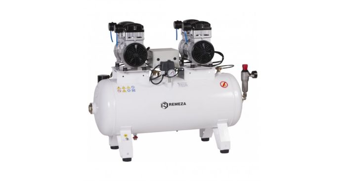 Поршневой компрессор Remeza КМ-100.OLD20ТД, коаксиальный привод, безмасляный, 280 л/мин, 380В