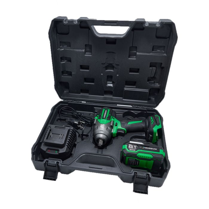 Гайковерт аккумуляторный ударный ROSSVIK RIW-1000/1, 1/2", 1000 Нм, в кейсе
