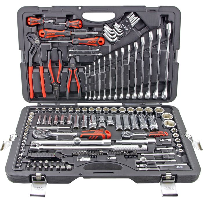 Набор инструментов в кейсе JTC JTC-H145C, 145 предметов, с трещоткой, 1/2", 1/4"