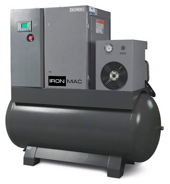 Винтовой компрессор IronMac IC 20/8 AM DF 500L, прямой привод, 8 бар, IP54, 500л, 2250л/мин