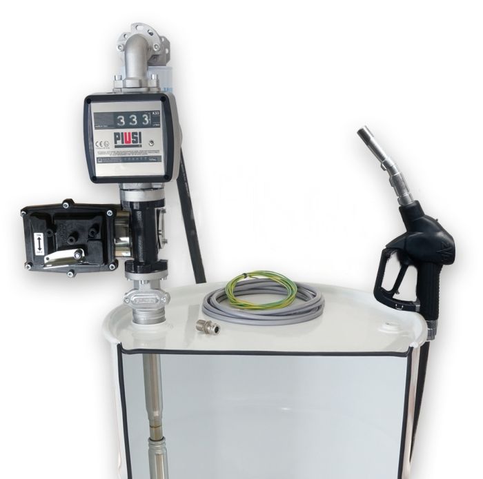 Комплект заправочный Piusi DRUM EX50 12V DC K33 ATEX Aut+cable для бензина, 50 л/мин, 12В