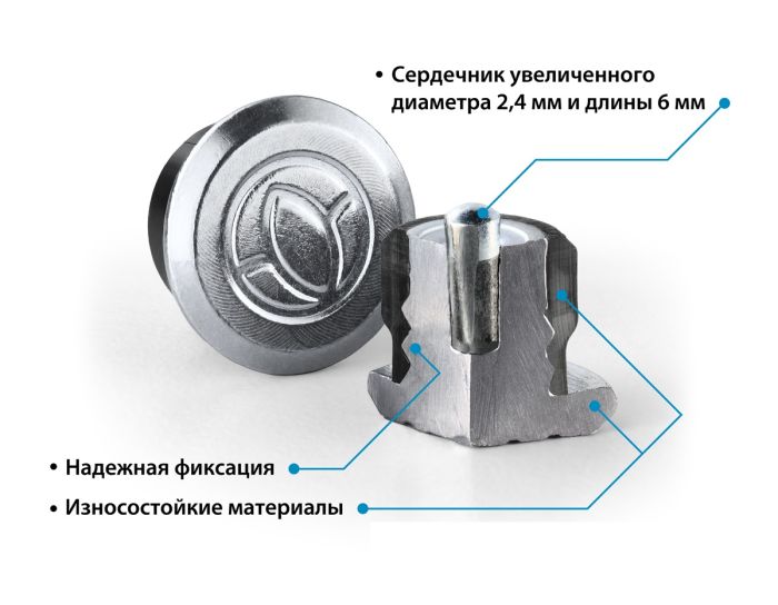 Шип ремонтный Rossvik 12-7-2 СЕРИЯ PRO, 12мм, 500шт.
