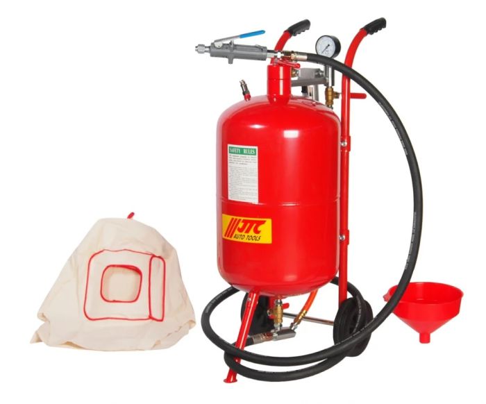 Пескоструйный аппарат JTC JTC-5324, 38л, шланг 1/2", 250 PSI