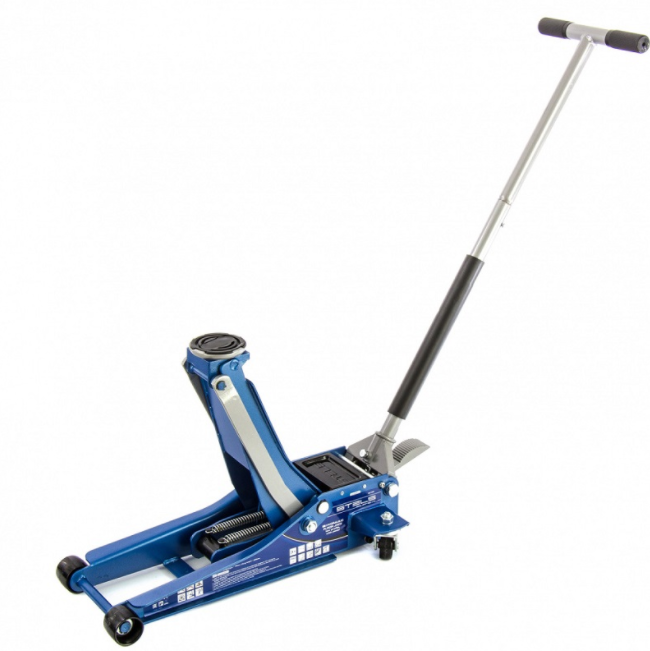 Домкрат подкатной гидравлический 3 тонны STELS LOW PROFILE QUICK LIFT 51137, автомобильный