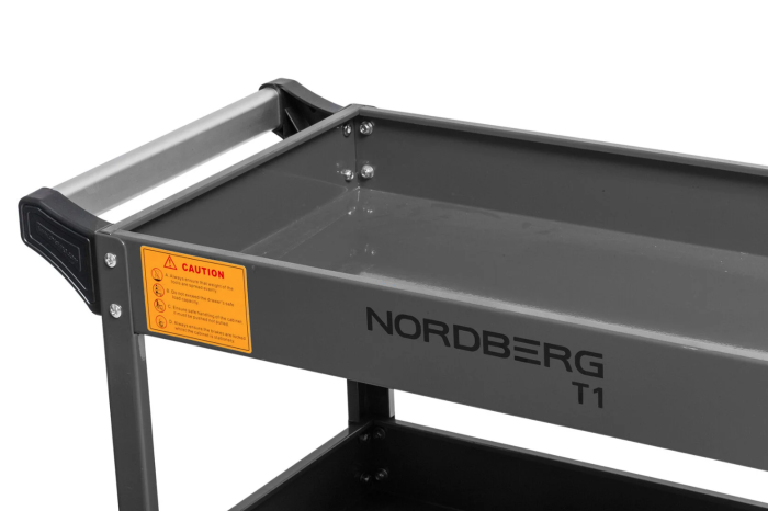 Тележка инструментальная NORDBERG T1(G), 3 полки, открытая