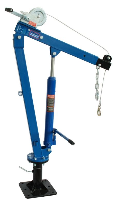 Кран гидравлический складной 1 т AE&T Т62103А, с лебедкой, стационарный, гаражный