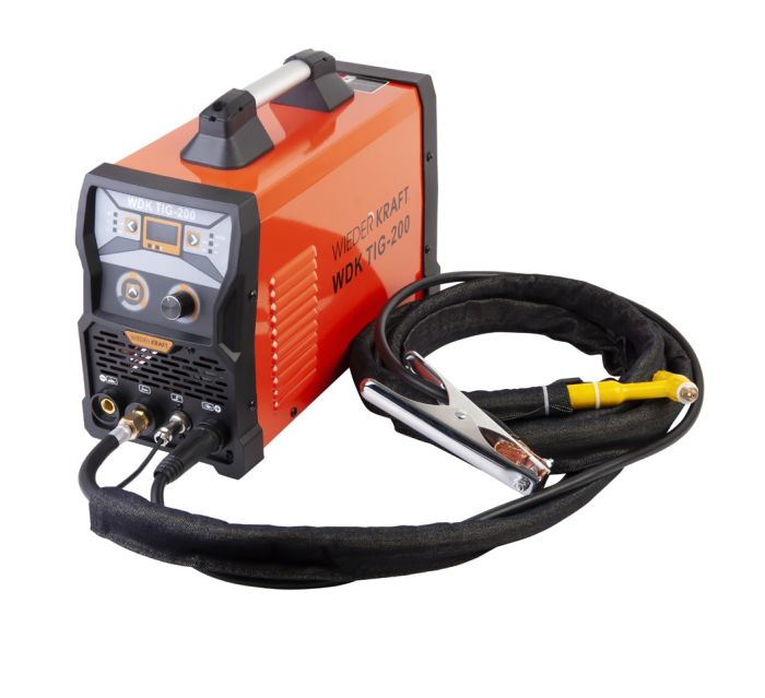 Сварочный аппарат инверторный Wiederkraft WDK WDK TIG-200, MMA/TIG, 220В