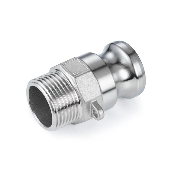 Камлок T-ind нержавеющий тип F ниппель, наруж. резьба BSP 3/4", AISI304