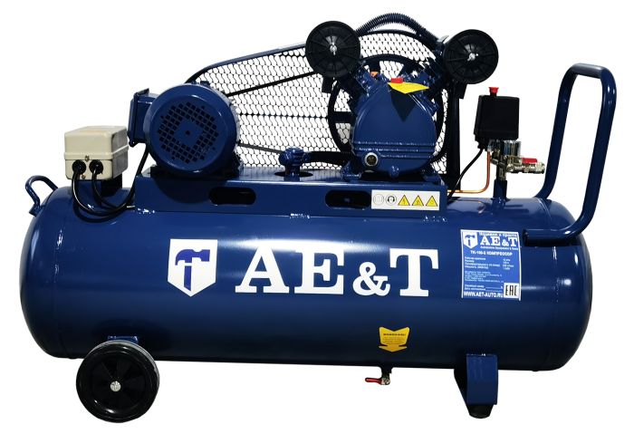 Поршневой компрессор AE&T TK-100-2, ременной привод, масляный, 240 л/мин, 380В