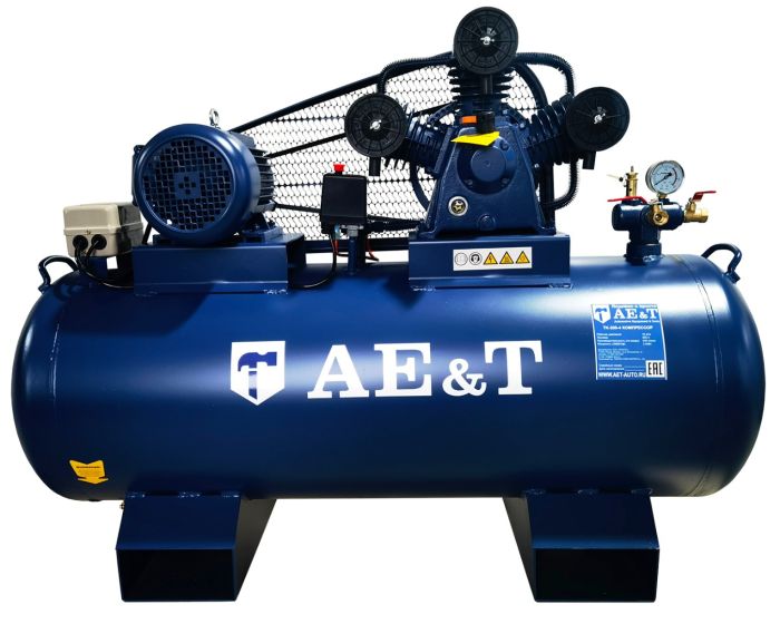 Поршневой компрессор AE&T TK-200-4, ременной привод, масляный, 440 л/мин, 380В