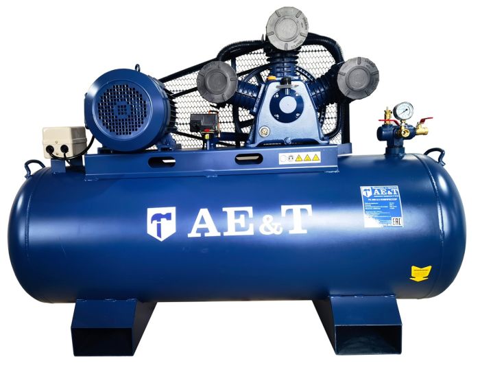 Поршневой компрессор AE&T TK-300-5.5, ременной привод, масляный, 760 л/мин, 380В