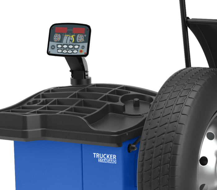Балансировочный станок Сивик TRUCKER Standard СБМП-200 Ст (синий), грузовой, полуавтоматический, 220В
