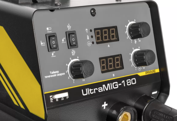 Сварочный инверторный полуавтомат КЕДР ULTRAMIG-180, MIG/MAG, 220В, 180А