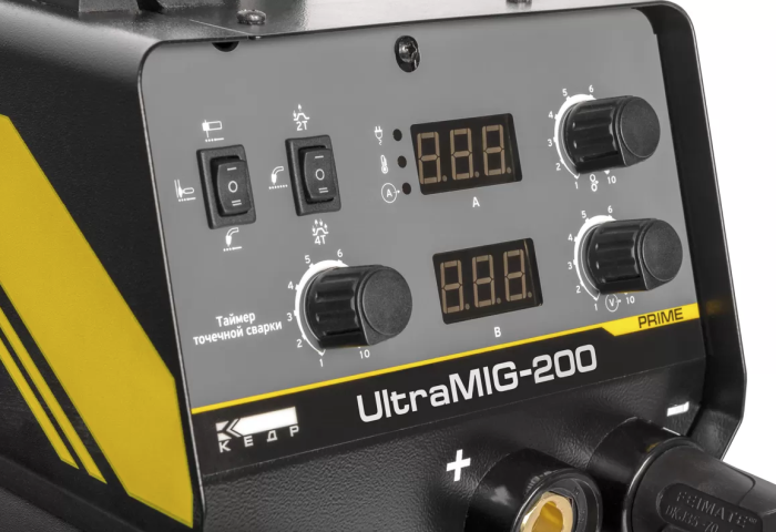 Сварочный инверторный полуавтомат КЕДР ULTRAMIG-200, MIG/MAG, 220В, 200А