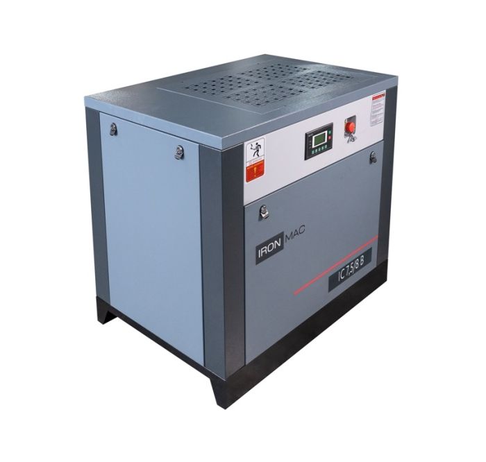 Винтовой компрессор IronMac IC 7,5/8 B, ременной привод, 8 бар, IP55, 760л/мин