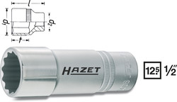 Головка торцевая удлиненная 1/2" дюймовая12-гранная 3/4" HAZET 900TAZ-3/4