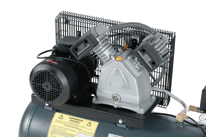 Поршневой компрессор NORDBERG NCP100/500, ременной привод, масляный, 500 л/мин, 380В
