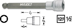 Головка с шестигранной вставкой 1/2" - 8 мм HAZET 986KK-8