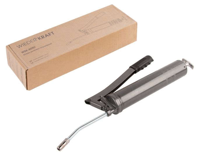 Шприц для подачи смазки Wiederkraft WDK-65151, 400 мл
