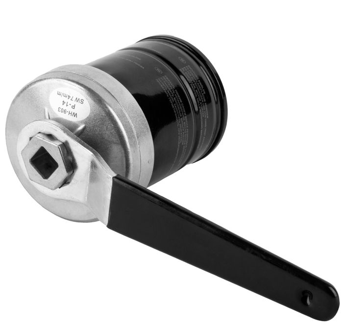 Съемники масляных фильтров Wiederkraft WDK-65342, алюминиевые, 21 предмет
