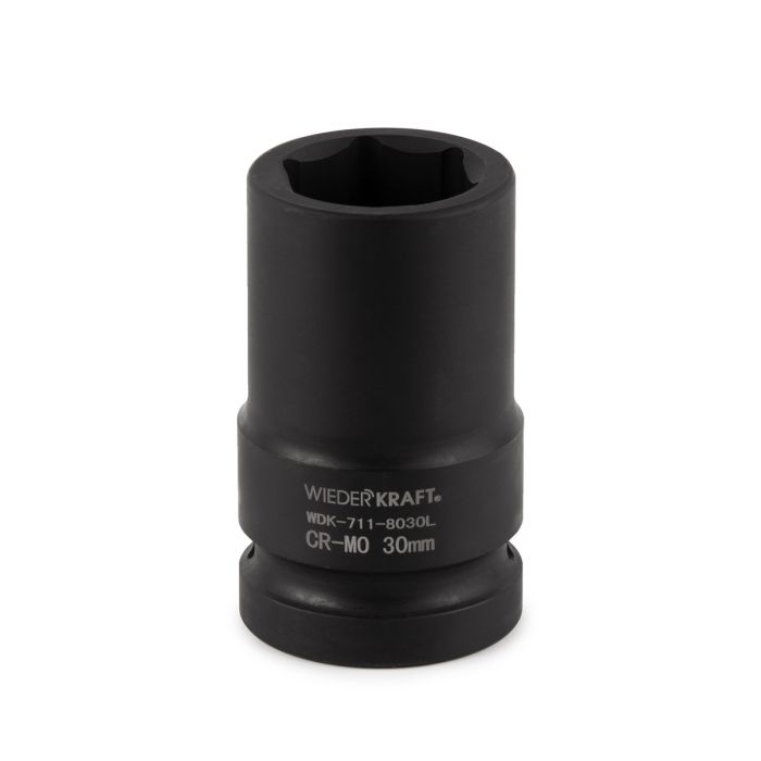 Головка ударная глубокая WiederKraft WDK-711-8030L 1, 30мм