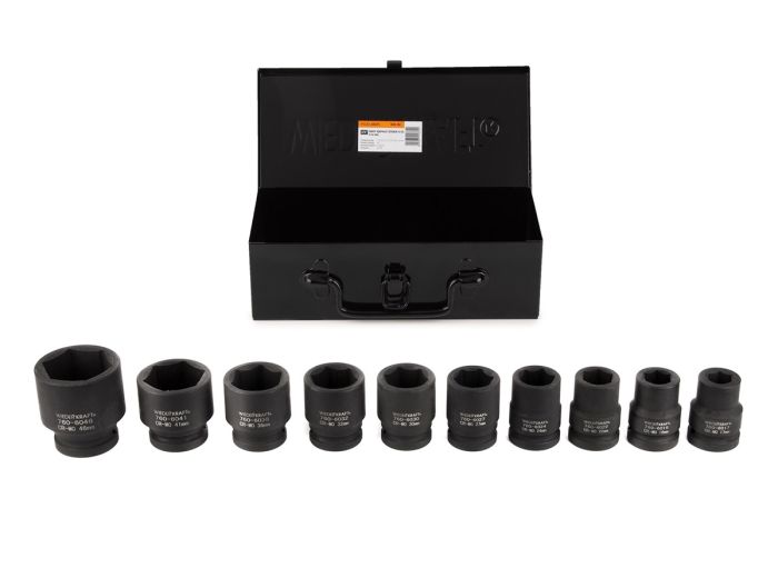 Набор ударных головок WiederKraft WDK-760 3/4, 17-46 мм, 10шт