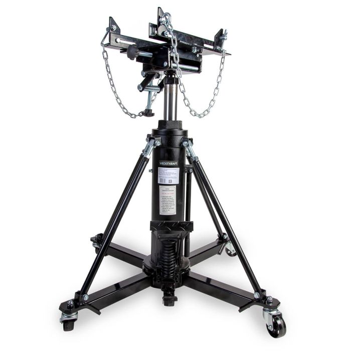 Стойка трансмиссионная гидравлическая 1т Wiederkraft WDK-80591, двухступенчатая