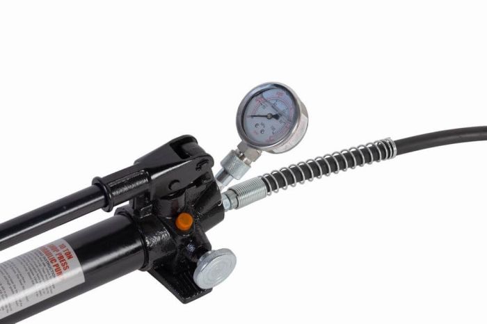 Гидравлический насос ручной Wiederkraft WDK-84301, 10 тонн, для пресса