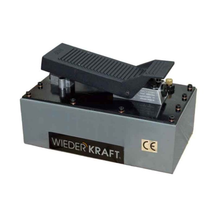 Пневмогидравлический насос ножной Wiederkraft WDK-85103, для пресса, 1,6 л