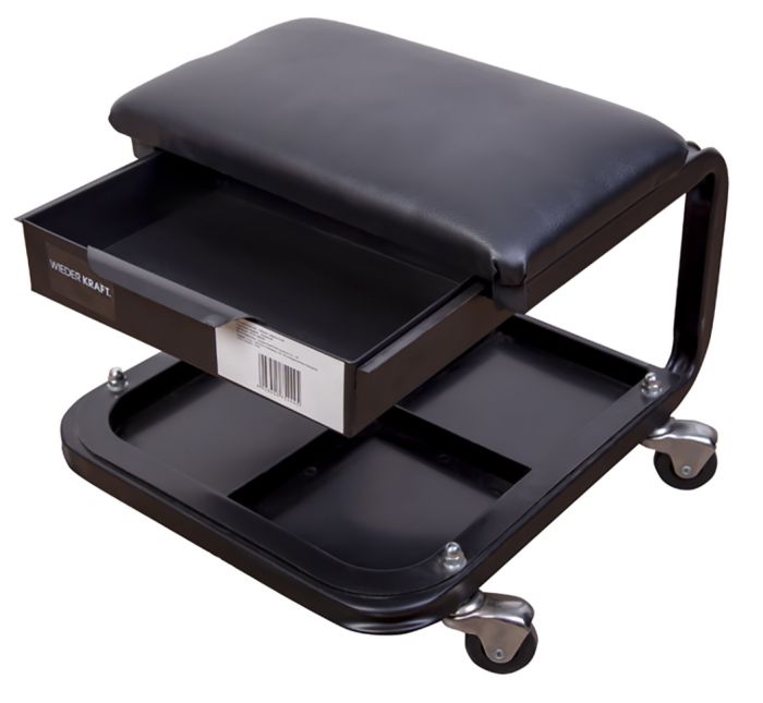 Сиденье ремонтное Wiederkraft WDK-86030, на колёсах, с ящиком
