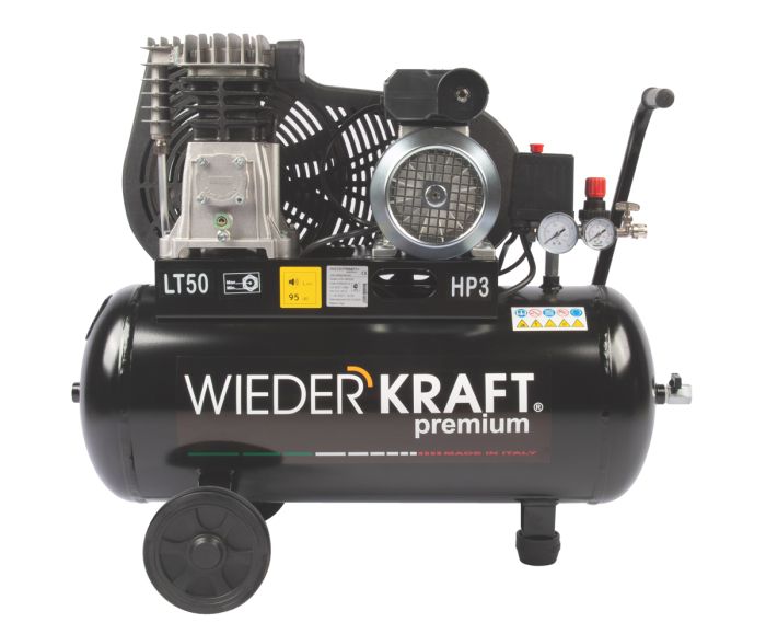 Поршневой компрессор Wiederkraft WDK-90532, ременной привод, 320 л/мин, 220В