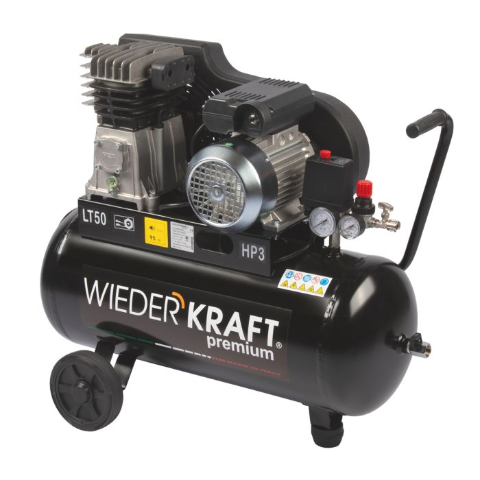 Поршневой компрессор Wiederkraft WDK-90532, ременной привод, 320 л/мин, 220В