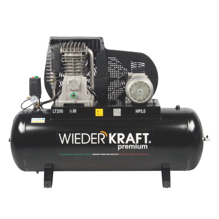 Поршневой компрессор Wiederkraft WDK-92060, ременной привод, 606 л/мин, 380В