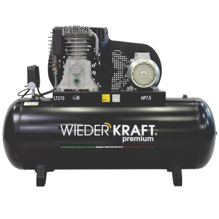 Поршневой компрессор Wiederkraft WDK-92779, ременной привод, 798 л/мин, 380В