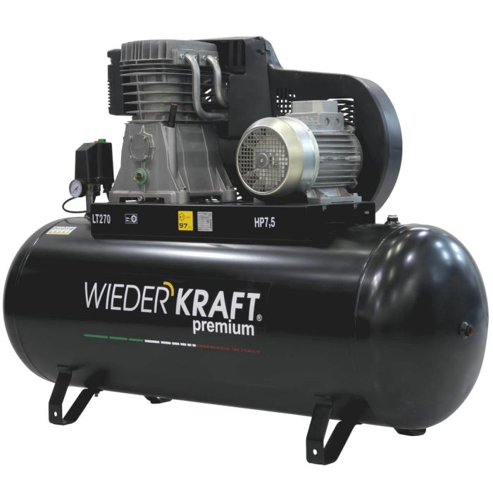 Поршневой компрессор Wiederkraft WDK-92779, ременной привод, 798 л/мин, 380В