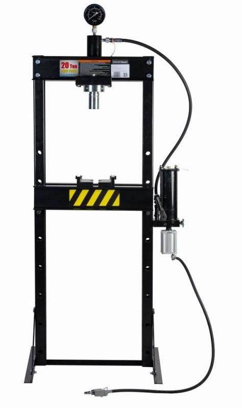 Пресс пневмогидравлический ручной 20 тонн Wiederkraft WDK-HP201, напольный, гаражный