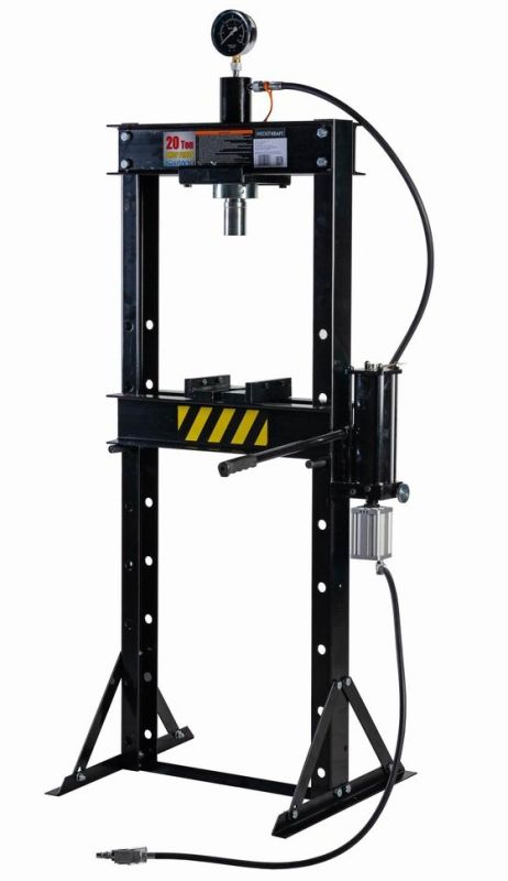 Пресс пневмогидравлический ручной 20 тонн Wiederkraft WDK-HP201, напольный, гаражный