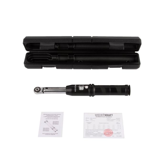 Динамометрический ключ Wiederkraft WDK-NX05025, предельный, 5-25 Нм, 1/4"