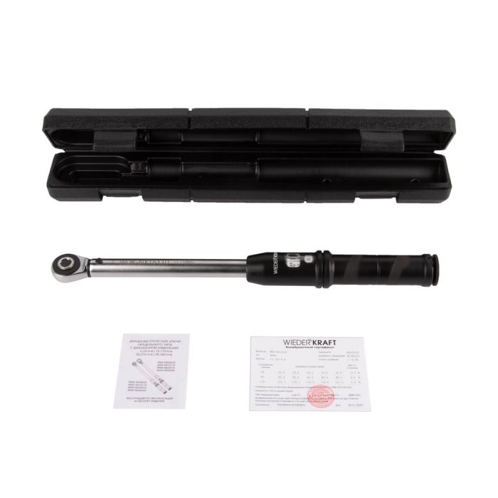 Динамометрический ключ Wiederkraft WDK-NX15110, предельный, 15-110 Нм, 3/8"