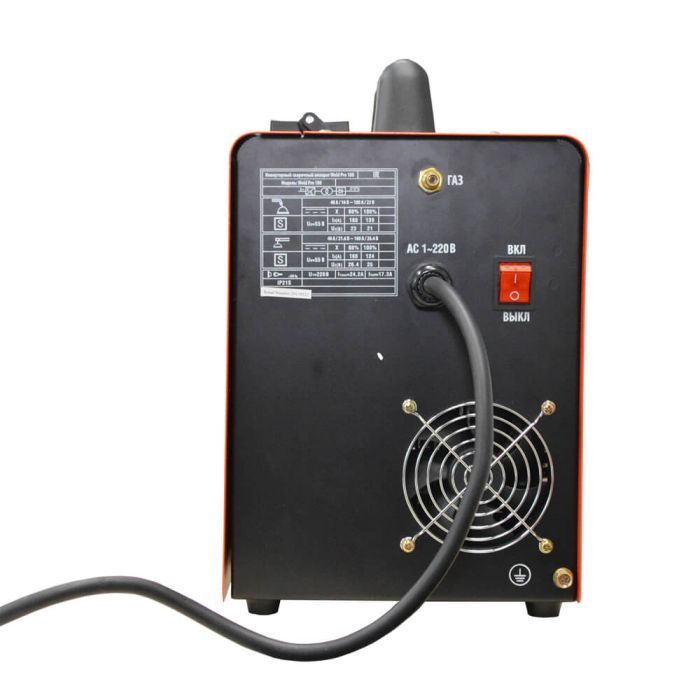 Сварочный инверторный аппарат Wiederkraft WELDPRO 180, MIG/MAG, MMA, NO GAS, 220В