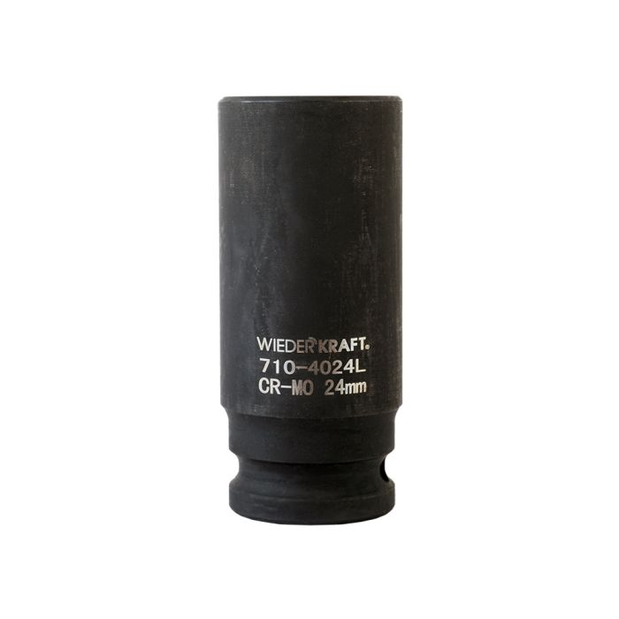 Головка торцевая ударная глубокая WiederKraft WDK-710-4024L, 1/2", 24 мм