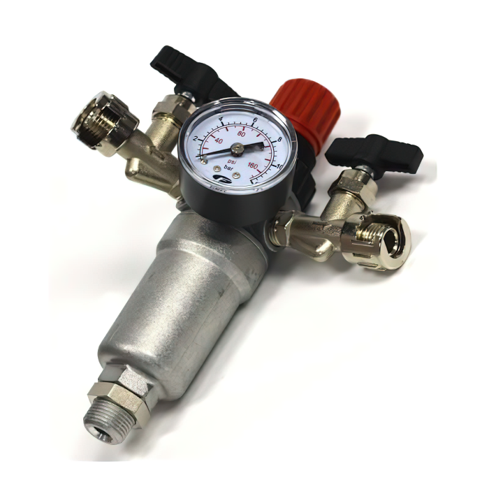 Регулятор давления для компрессора Wiederkraft WDK-95079 MOD, 12 бар, 1/2"