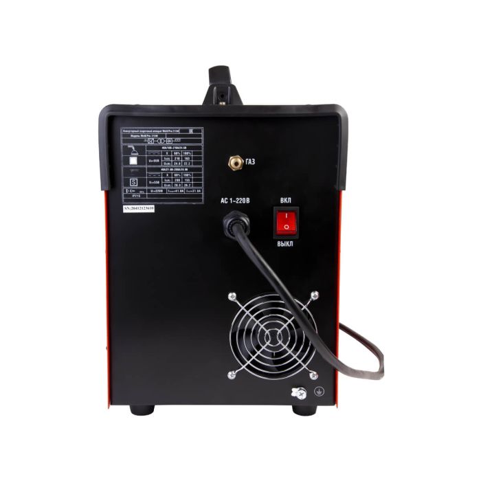 Сварочный инверторный аппарат Wiederkraft WELD PRO 210M, MIG/MAG, MMA, NO GAS, 220В